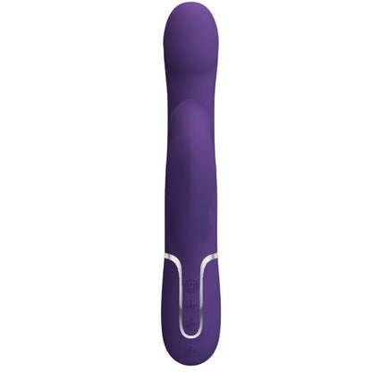 PRETTY LOVE - ZALIN RABBIT VIBRATOR PEARLS 4 IN 1 PURPLE