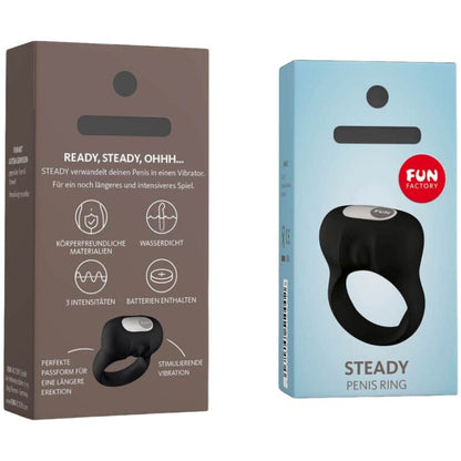 FUN FACTORY - STEADY VIBRATION COCK RING BLACK