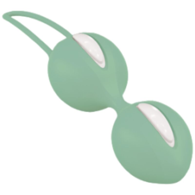 FUN FACTORY - SMARTBALLS DUO PELVIC BALLS BLANCO / VERDE PISTACHO