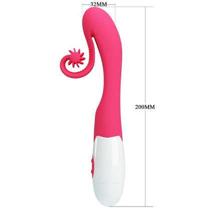 ROMANCE - VIBRADOR Y ESTIMULADOR ROSA 30 VELOCIDADES