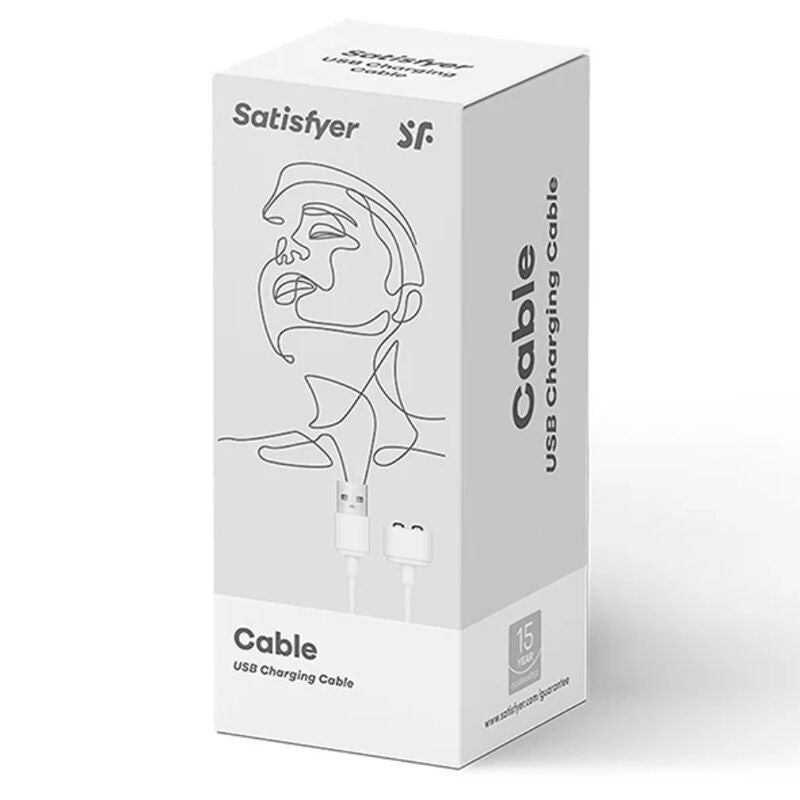 SATISFYER - CHARGUER CABLE WHITE