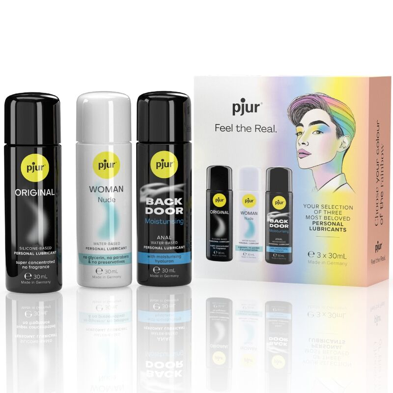 PJUR - LUBRICANTES PREMIUM PRIDE SET 3 X 30 ML