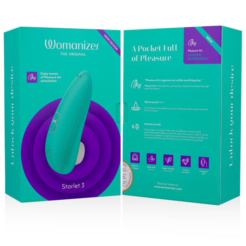 WOMANIZER - STARLET 3 CLITORAL STIMULATOR TURQUOISE