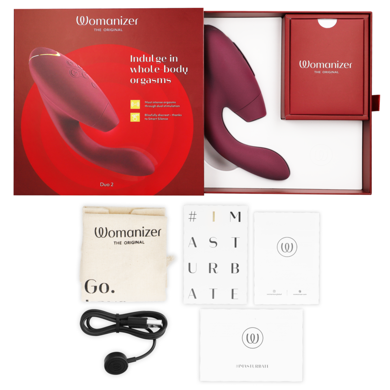 WOMANIZER - DUO 2 STIMULATOR BORDEAUX