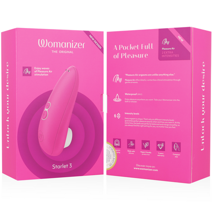 WOMANIZER - STARLET 3 CLITORAL STIMULATOR PINK