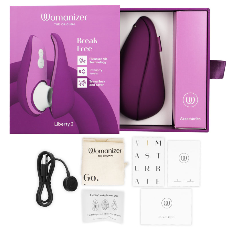 WOMANIZER - LIBERTY 2 CLITORIS STIMULATOR & SUCKER LIGHT GREEN