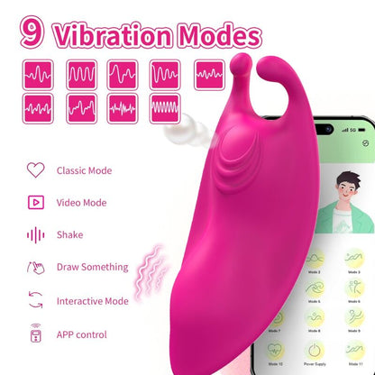 ARMONY - HONEYBEE WEARABLE PANTIES VIBRATOR G-SPOT FUCHSIA - FREE APP