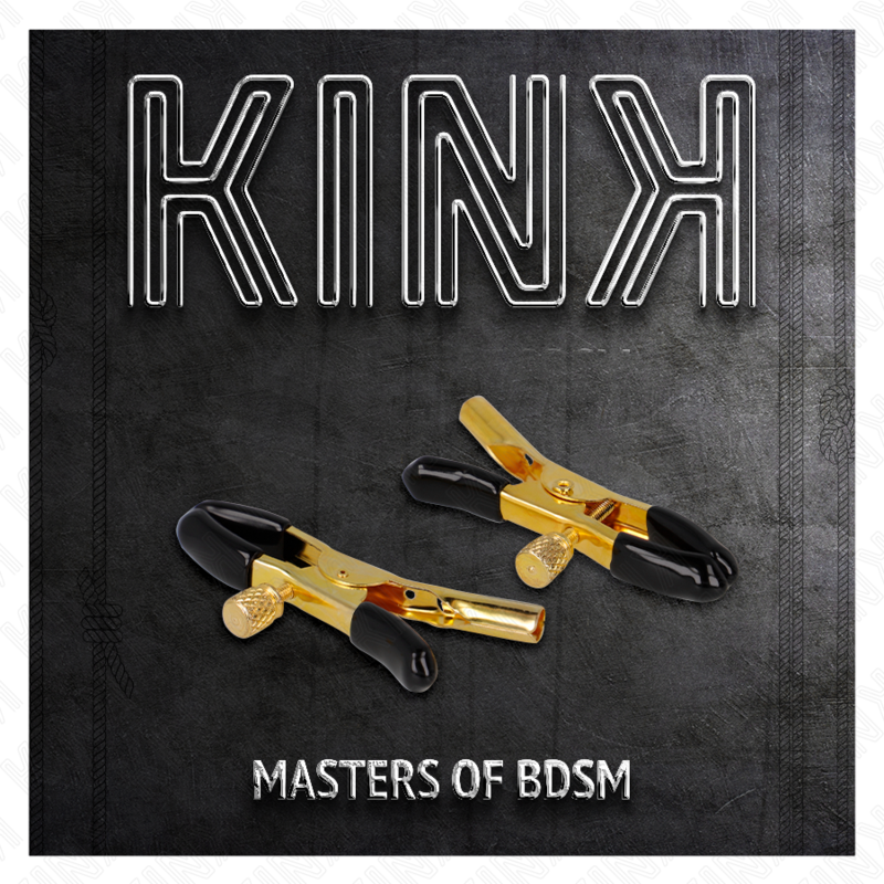 KINK - PINZAS PARA PEZONES DORADAS 6 CM