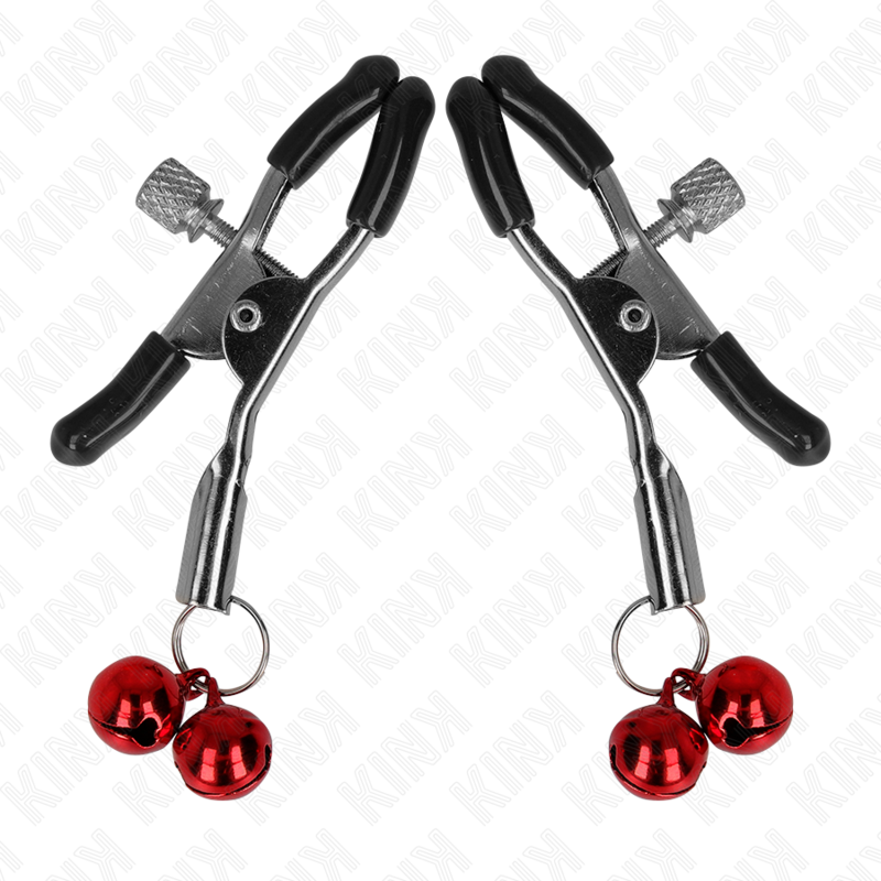 KINK - PINZA PARA PEZONES DOBLE CAMPANA ROJA 6 CM