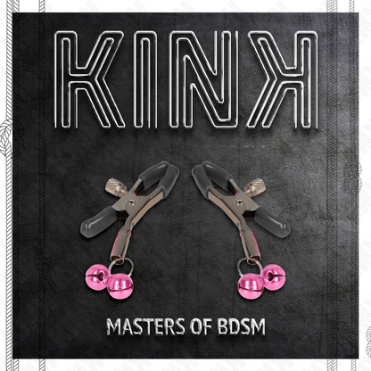 KINK - PINZA PARA PEZONES DOBLE CAMPANA ROSA 6 CM