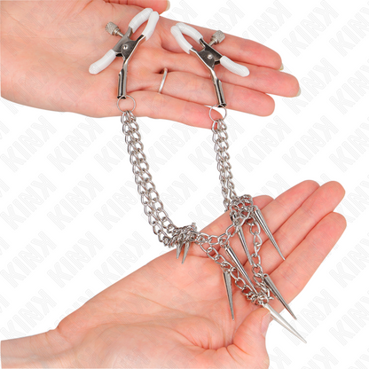 KINK - PINZAS PARA PEZONES CON CADENAS DE PINCHAS 30 CM