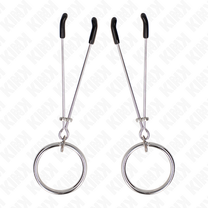 KINK - PINZAS PARA PEZONES DELGADAS CON ANILLO TÓRICO 7 CM