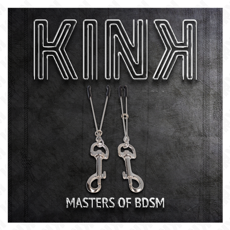 KINK - PINZA PARA PEZONES CON GANCHO FINO PLATA 7 CM