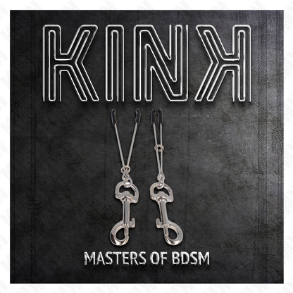 KINK - PINZA PARA PEZONES CON GANCHO FINO PLATA 7 CM