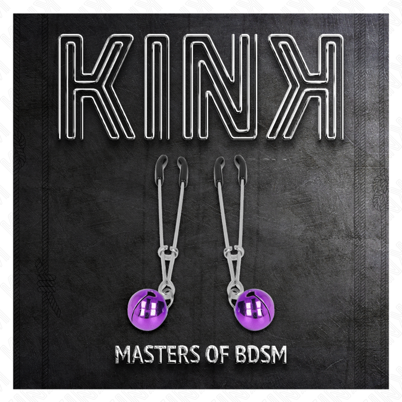 KINK - PINZAS PARA PEZONES DE CAMPANA DELGADA PÚRPURA 7 CM