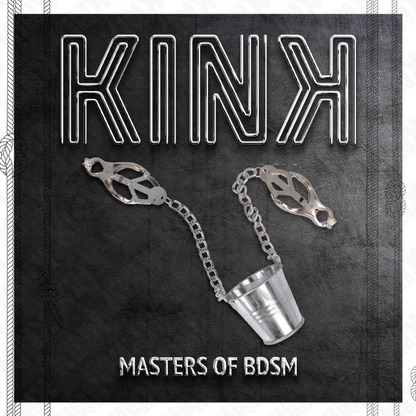 KINK - PINZAS PARA PEZONES CON CUBETA PLATEADA