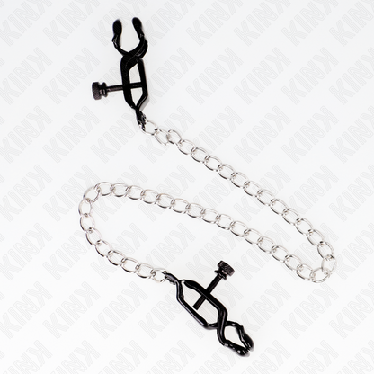 KINK - PINZAS PARA PEZONES DE CADENA PLANA PLATA 30 CM