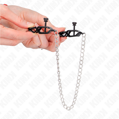 KINK - PINZAS PARA PEZONES DE CADENA PLANA PLATA 30 CM