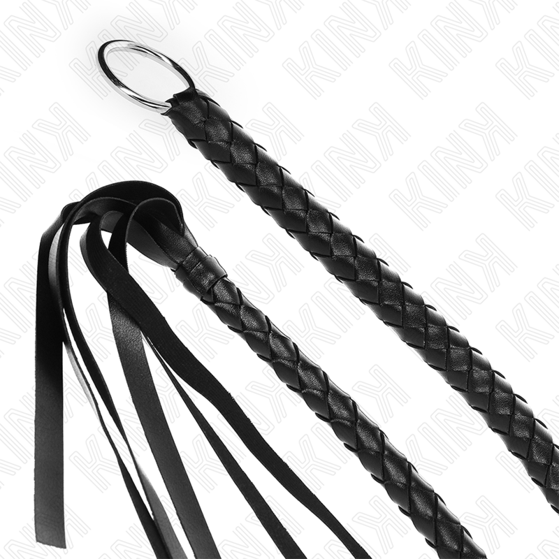 KINK - LÁTIGO SERPIENTE CON ANILLA DE MANO NEGRA 65 CM