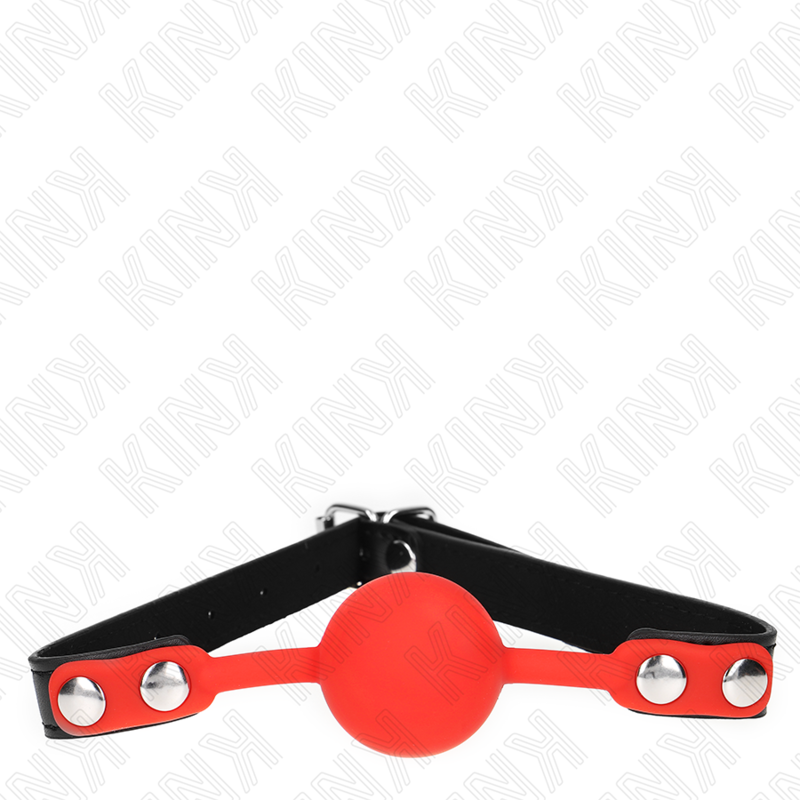 KINK - RED SILICONE BALL 4 CM GAG 60 x 2 CM