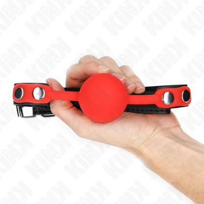 KINK - RED SILICONE BALL 4 CM GAG 60 x 2 CM