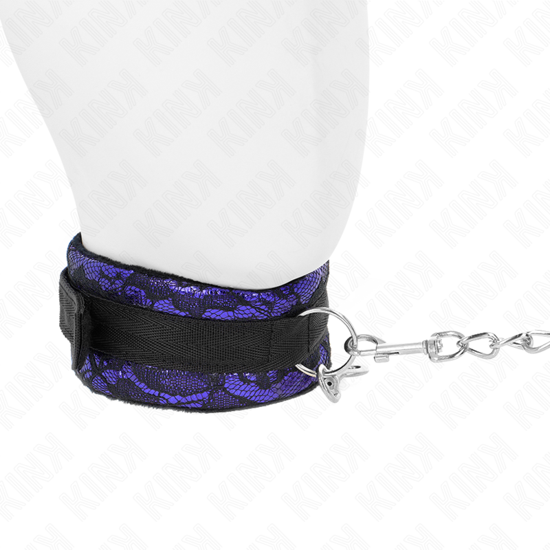 KINK - SHORT VELVET LACE NECKLACE WITH BELT 105 CM WITH NYLON TRIM 44 X 5.5 CM