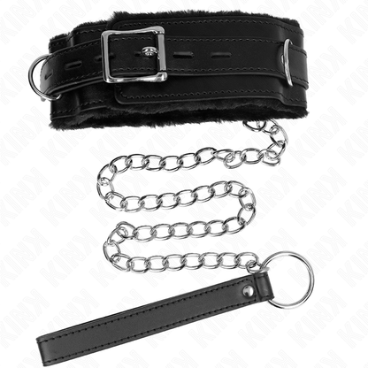 KINK - COLLAR CON CORREA 65 CM CON RESTRICCIONES NEGRO 36-42 CM X 5,5 CM