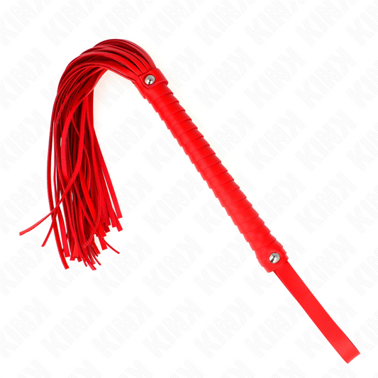 KINK - WHIP WITH RED TEXTURED HANDLE 48.5 CM