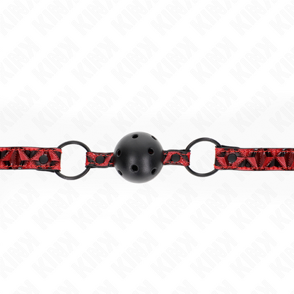 KINK - DIAMOND PATTERN BALL 4.5 CM GAG MODEL 2 64.5 CM ADJUSTABLE 42-60 CM