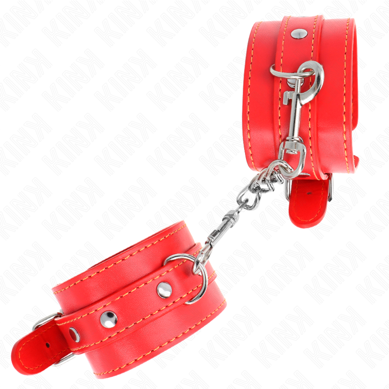 KINK - RESTRICCIONES DE MUÑECAS DELGADAS ROJAS AJUSTABLES 21-33 CM