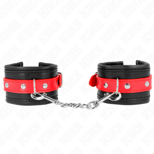 KINK - RESTRICCIONES PARA MUÑECAS NEGRAS CON CINTURÓN ROJO AJUSTABLES 17-28 CM X 6 CM