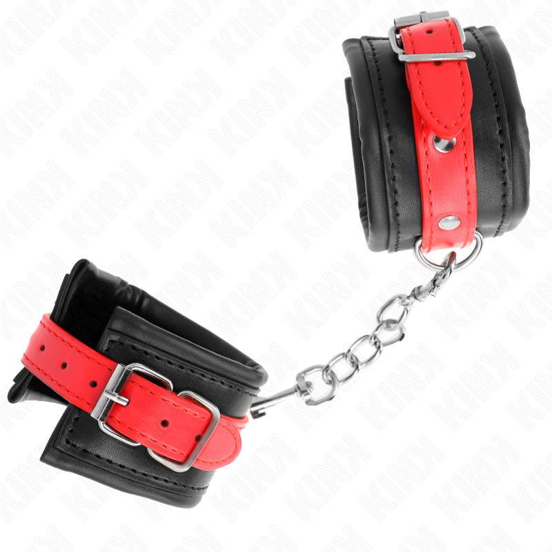 KINK - RESTRICCIONES PARA MUÑECAS NEGRAS CON CINTURÓN ROJO AJUSTABLES 17-28 CM X 6 CM