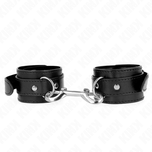 KINK - RESTRICCIONES PARA MUÑECAS - REMACHES INDIVIDUALES NEGROS AJUSTABLES 17-28 CM X 5 CM