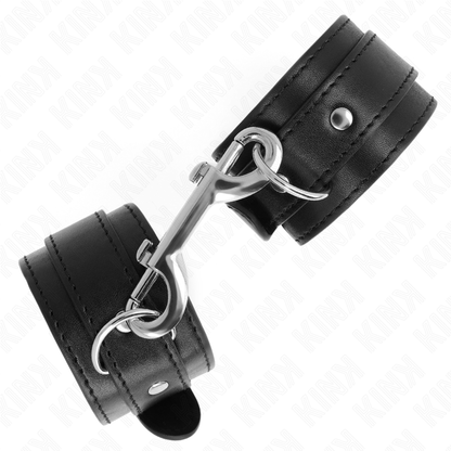 KINK - RESTRICCIONES PARA MUÑECAS - REMACHES INDIVIDUALES NEGROS AJUSTABLES 17-28 CM X 5 CM