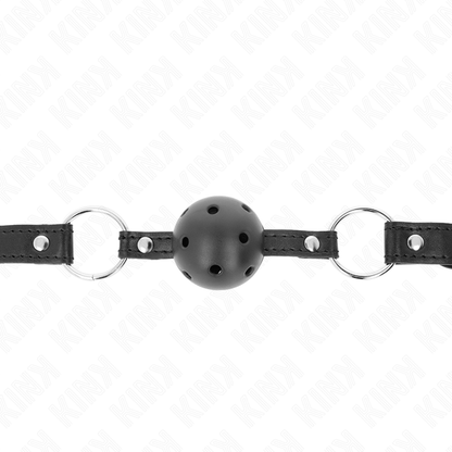 KINK - HOLLOW HARD BLACK BALL 4.5 CM GAG MODEL 1 63.5 X 2 CM