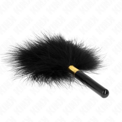 KINK - BLACK GOLD METAL TICKLE FEATHERS 18 CM