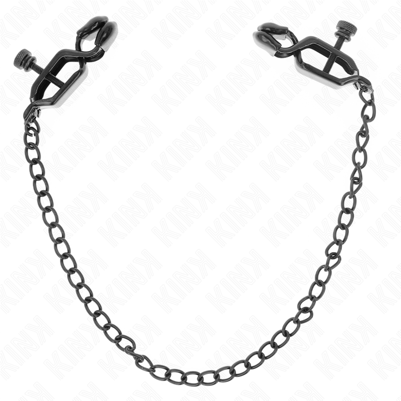 KINK - PINZAS PARA PEZONES DE CADENA PLANA NEGRAS 30 CM