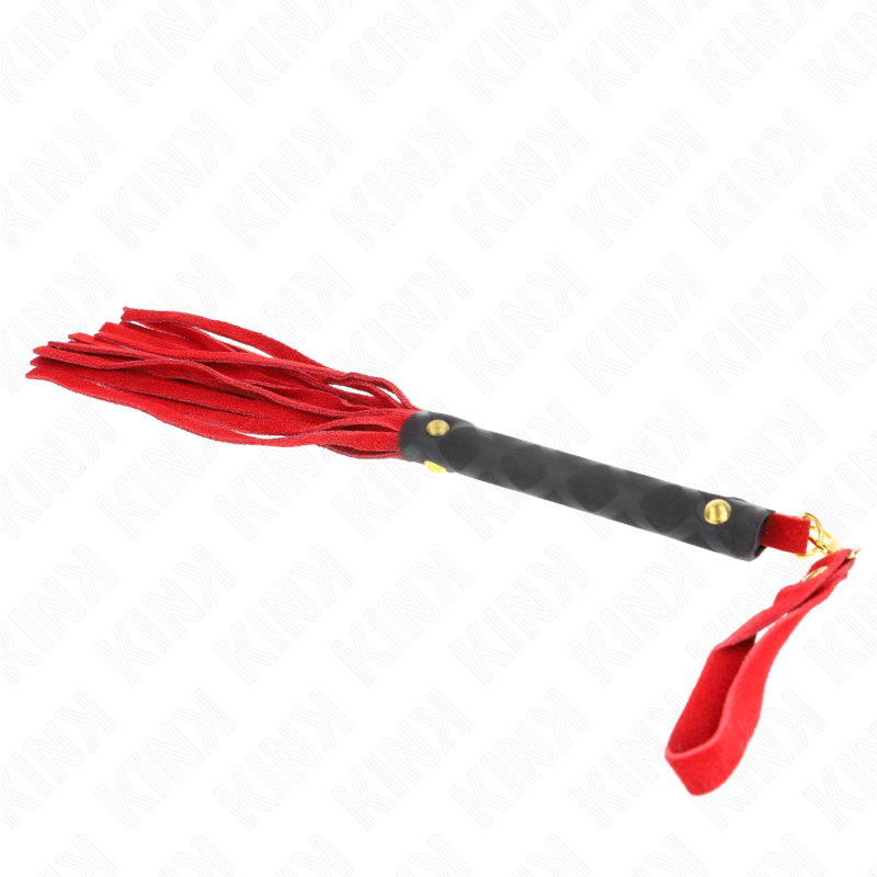 KINK - MINI LÁTIGO DE ANTE ROJO 30 CM