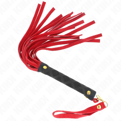 KINK - MINI LÁTIGO DE ANTE ROJO 30 CM