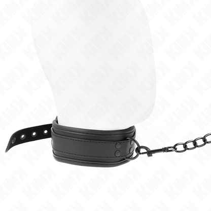 KINK - COLLAR BONDAGE DE NEOPRENO MODELO 1 CON CINTURÓN 78 CM AJUSTABLE 37,5 X 49,5 CM