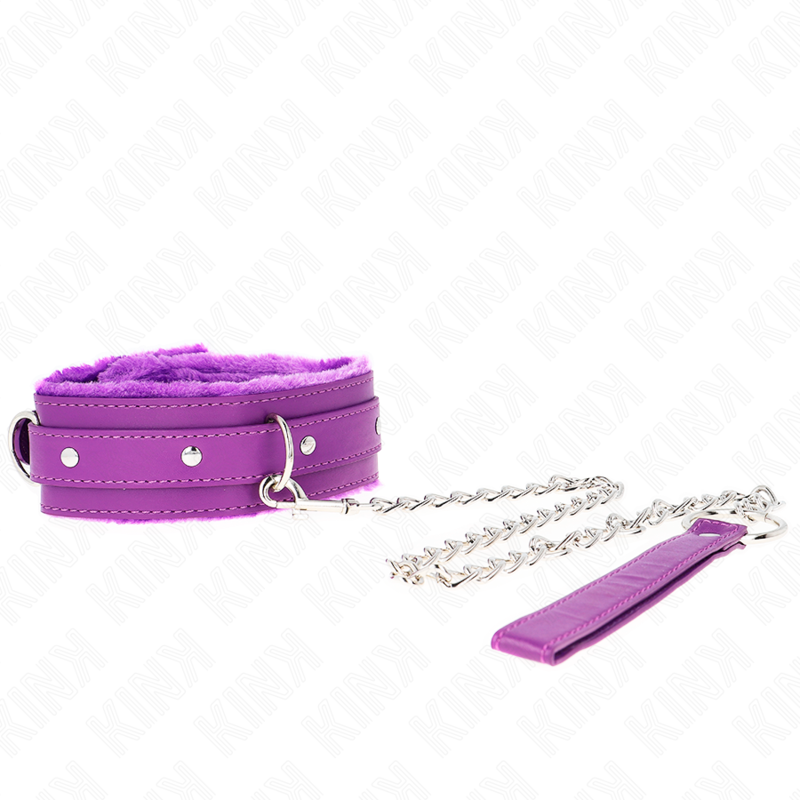 KINK - COLLAR CON CORREA 65 CM CON RESTRICCIONES MORADO 36-42 CM X 5,5 CM