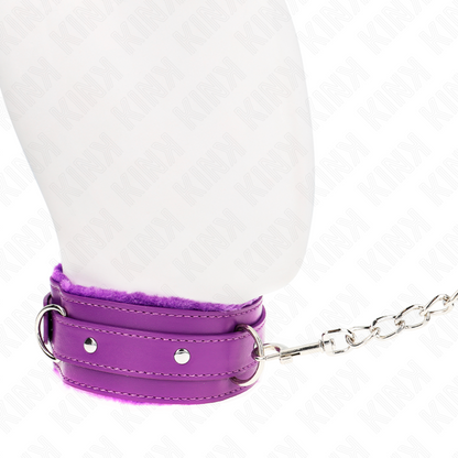 KINK - COLLAR CON CORREA 65 CM CON RESTRICCIONES MORADO 36-42 CM X 5,5 CM