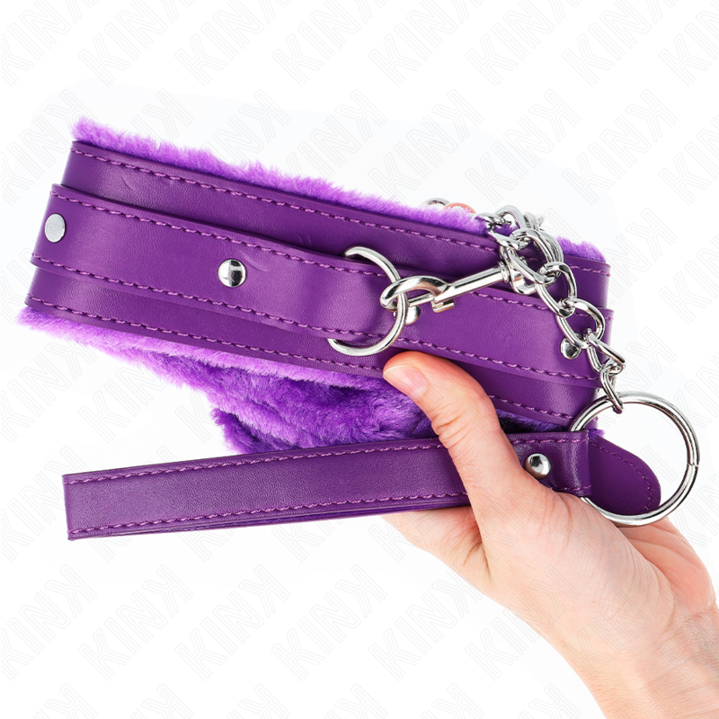 KINK - COLLAR CON CORREA 65 CM CON RESTRICCIONES MORADO 36-42 CM X 5,5 CM