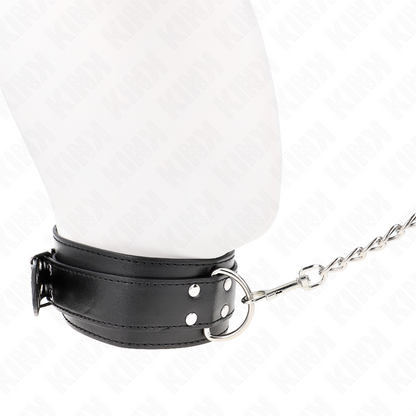 KINK - COLLAR CON CORREA 65 CM HEBILLAS PLATA AJUSTABLE 33-46 CM X 5,5 CM