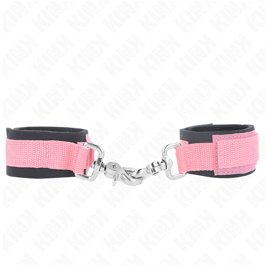 KINK - MUÑEQUERAS AJUSTABLES DE NEOPRENO ROSA AJUSTABLE 22-34 CM