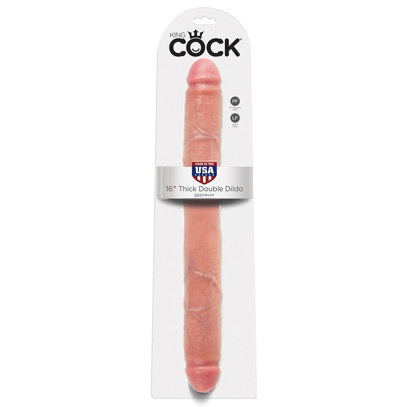 KING COCK - DILDO DOBLE GRUESO CARNE 40,6 CM