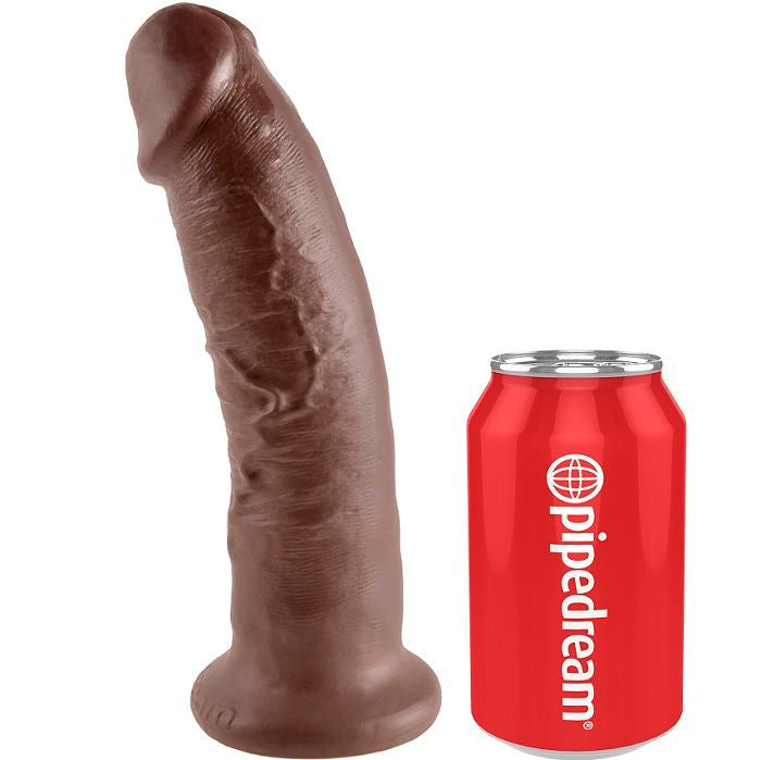 KING COCK - 9 DILDOS MARRONES 22,9 CM