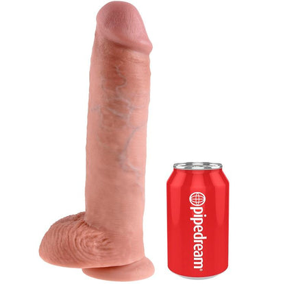 KING COCK - 11 DILDO CARNE CON BOLAS 28 CM