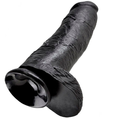 KING COCK - 12 DILDO BLACK WITH BALLS 30.48 CM