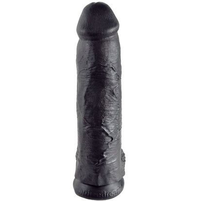 KING COCK - 12 DILDO BLACK WITH BALLS 30.48 CM